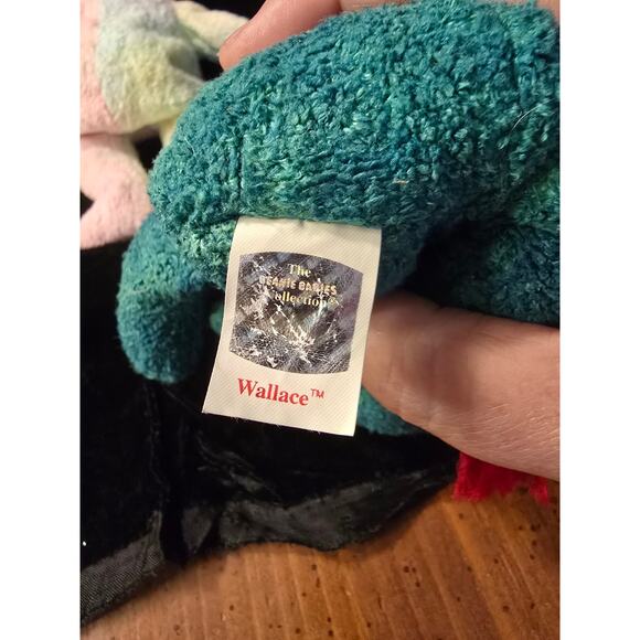 Ty beanie Baby Set of 3 Curley, Groovy, and Wallace EUC - Picture 3 of 16